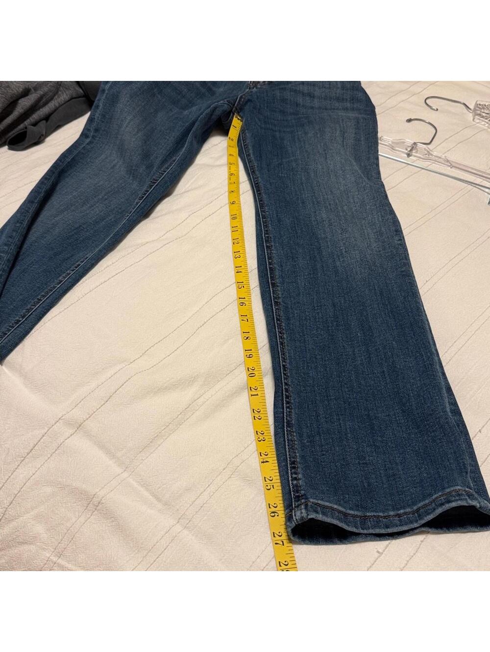 7 For All Mankind Austyn‎ Relaxed Straight Denim Jeans Size 14 - Picture 7 of 7